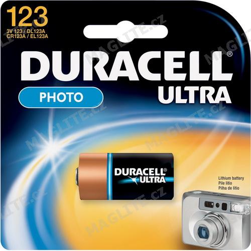Baterie DURACELL ULTRA CR123A pro svítilny MAG-TAC - Kliknutím zobrazíte detail obrázku.